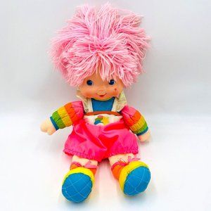 Rainbow Brite Plush Tickled Pink Baby Doll Stuffed Mattel 1983 Hallmark